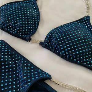 Blue toxic Angelz competition bikini
